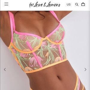 For love and lemons tulip bustier